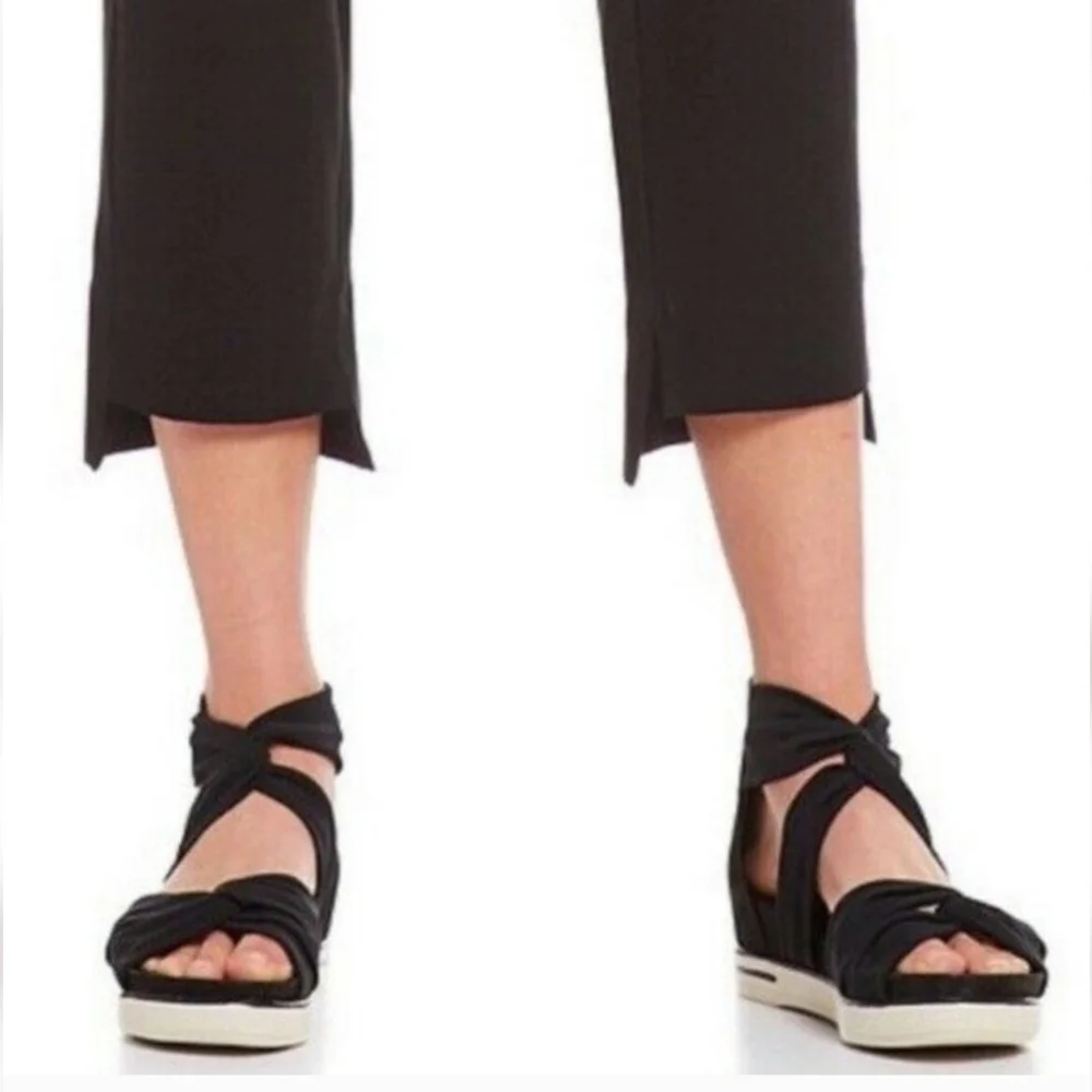 Eileen Fisher Zanya Platform Gladiator‎ Sandals Black